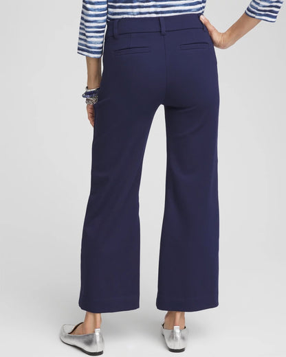 Button Knit Twill Cropped Pants - US 3478