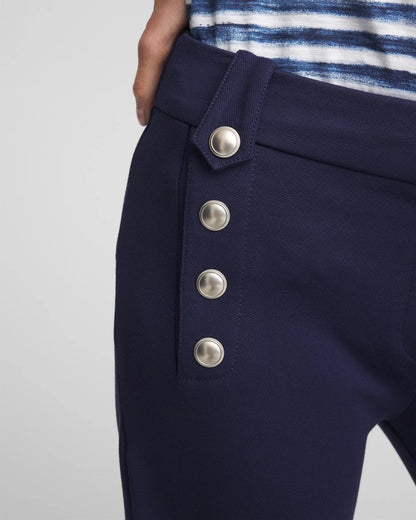 Button Knit Twill Cropped Pants - US 3478