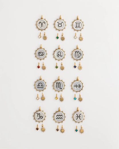 Capricorn Zodiac Charm Pendant - US 8870