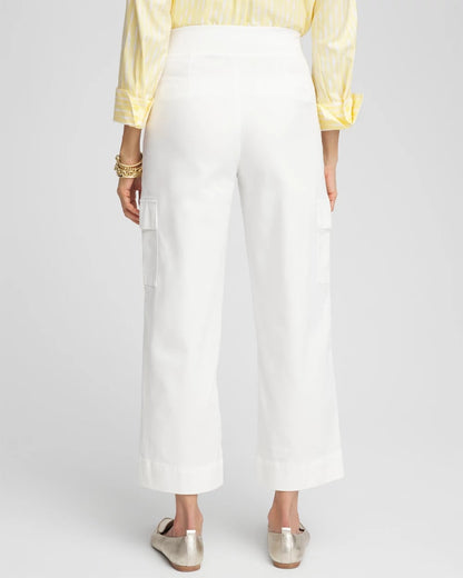 Cargo Straight Leg Cropped Pants - US 7641