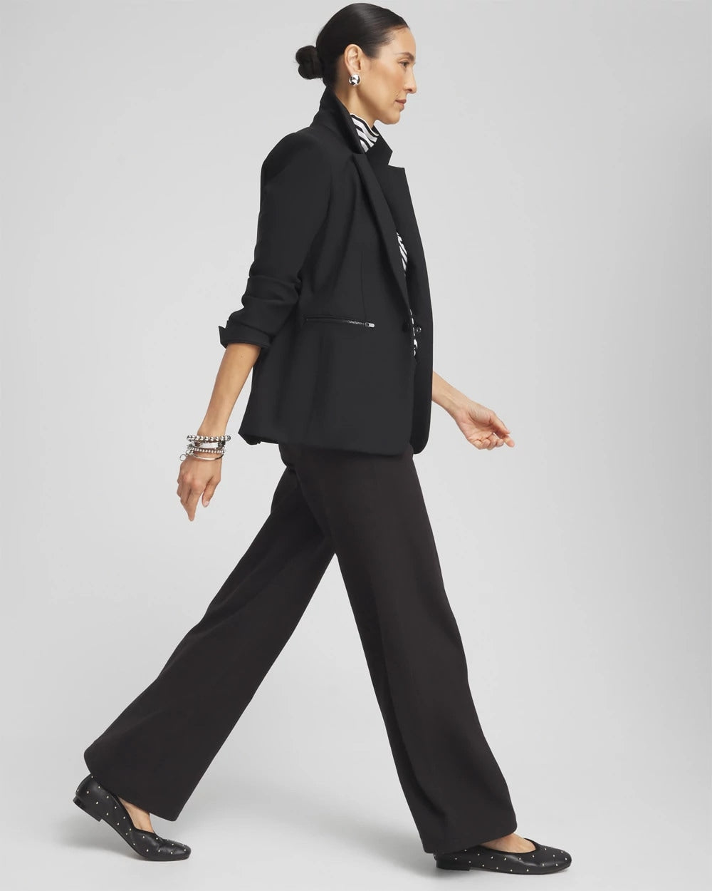 Cotton Stretch Wide Leg Pants - US 0838