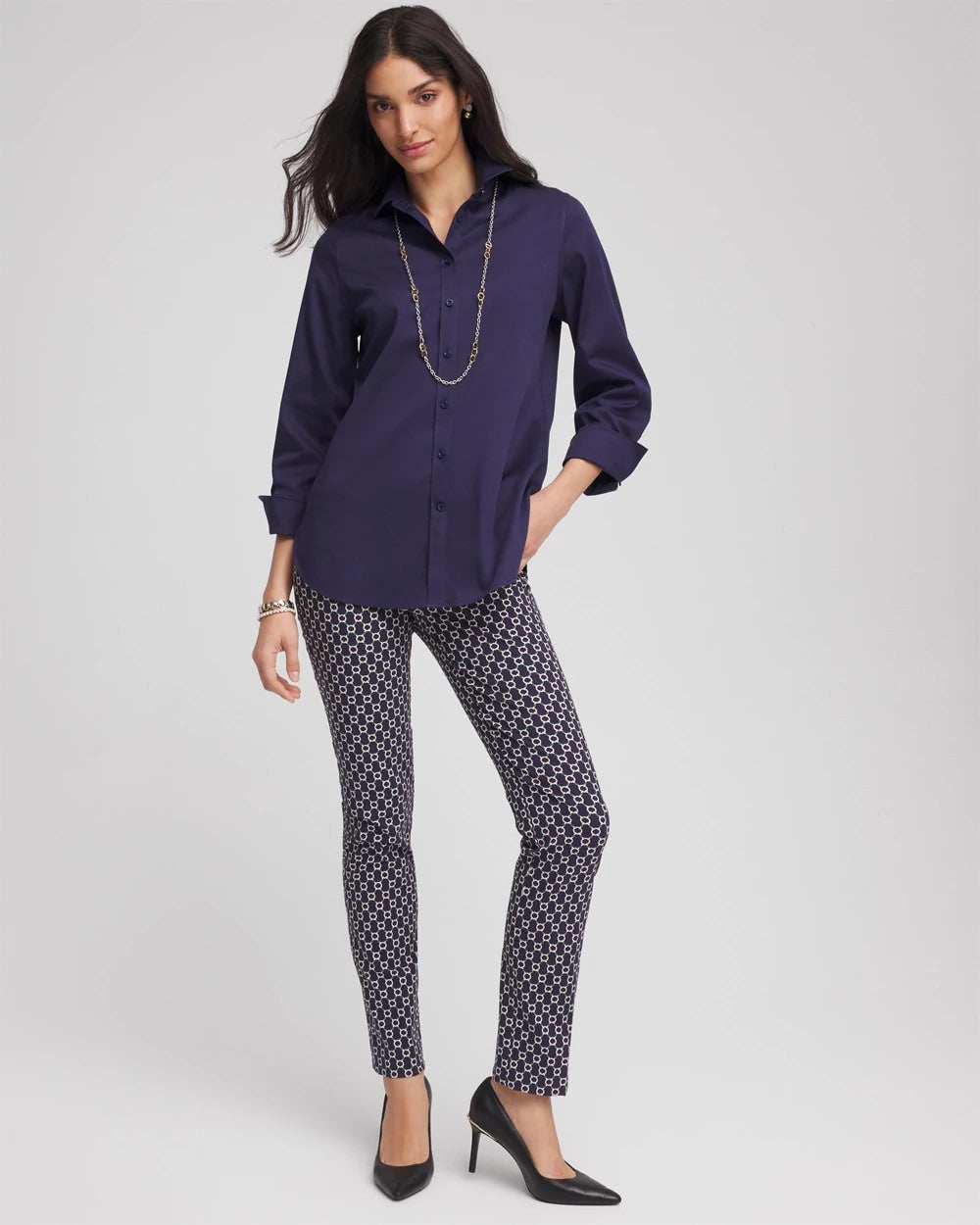 Brigitte™ Chain Connection Slim Pants - US 0700