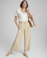 Lightweight Wide Leg Cropped Pants - US 2841