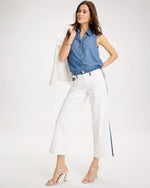 Girlfriend Straight Colorblock Jeans - US 2367