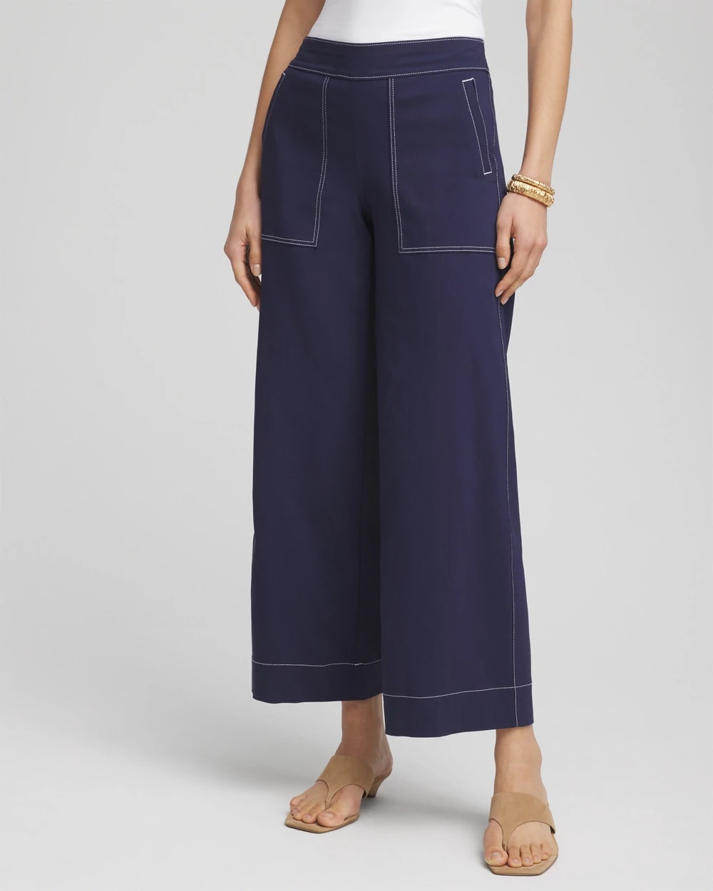 Brigitte™ Utility Wide-Leg Cropped Pants - US 0151