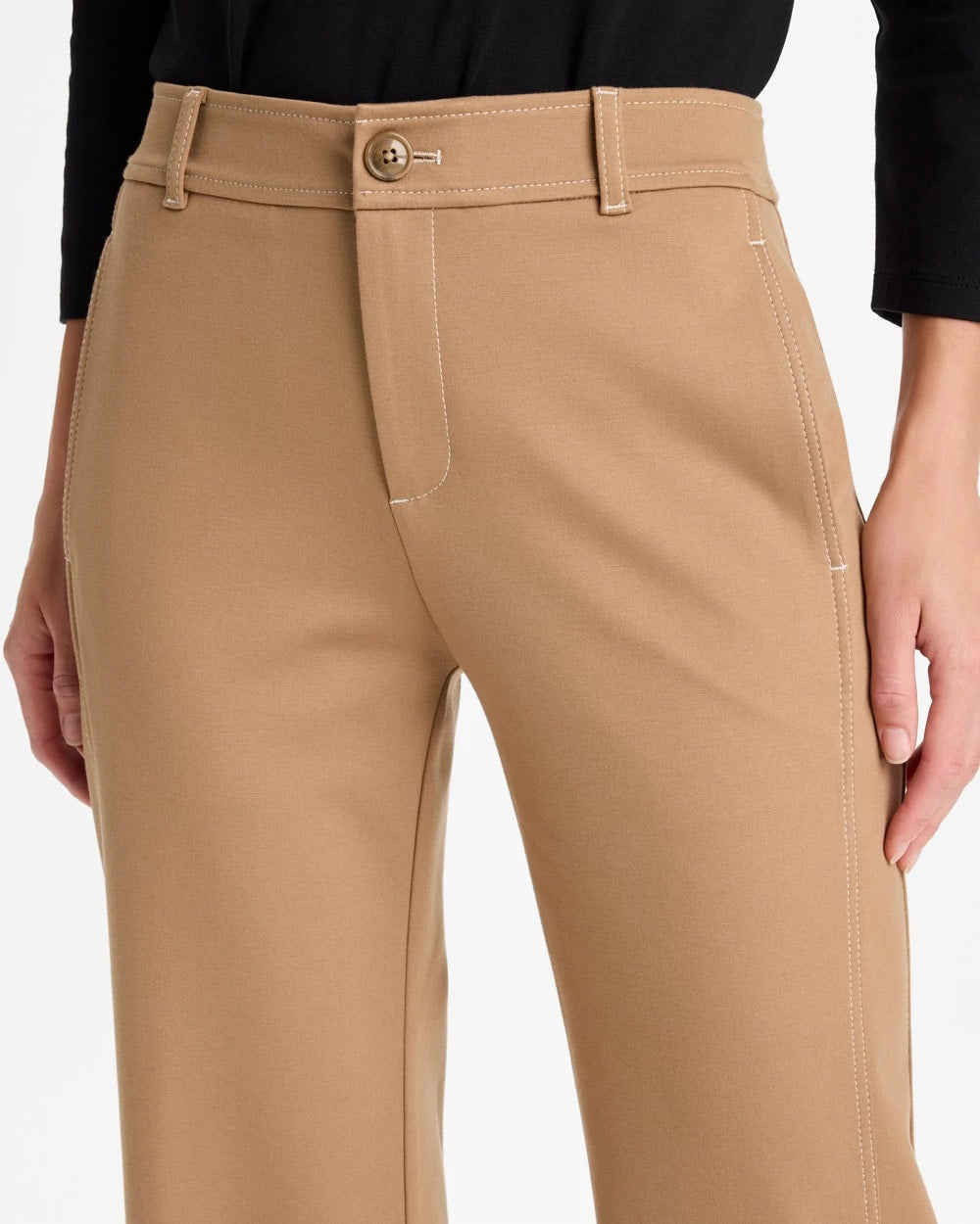 Emme Wide-Leg Ponte Pants - US 6109
