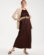 Satin Crinkle Maxi Skirt - US 5470