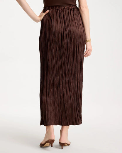 Satin Crinkle Maxi Skirt - US 5470