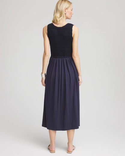 Crochet-Bodice Maxi Dress - US 6757