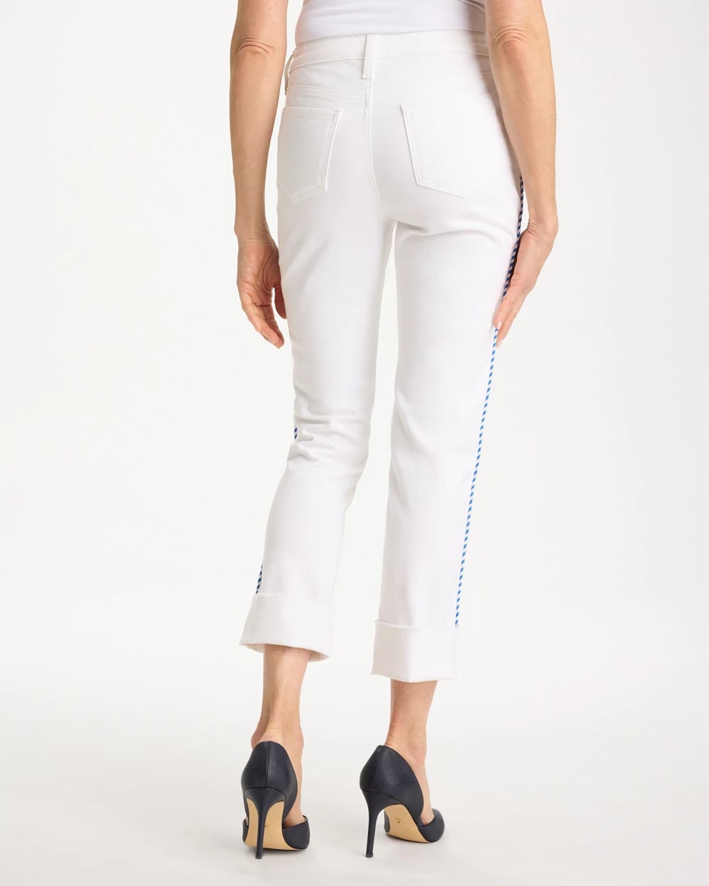Girlfriend Roll Cuff Crop Jeans - US 8959