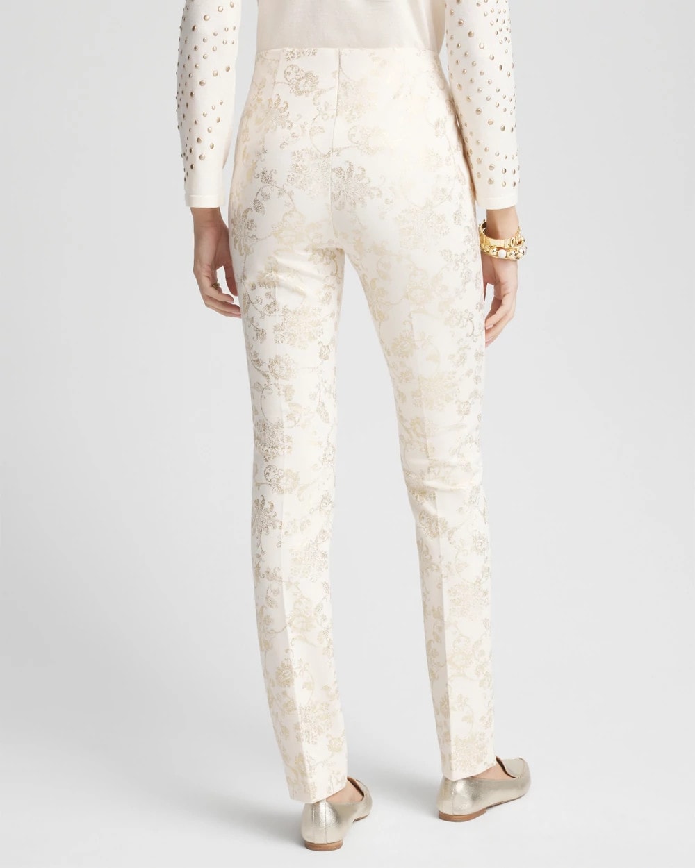 Juliet Foiled Ponte Pants - US 8061