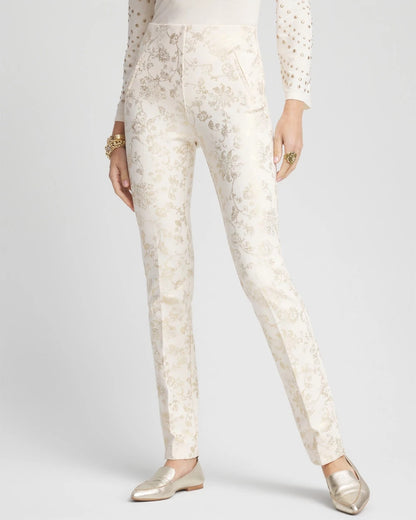 Juliet Foiled Ponte Pants - US 8061