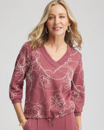 Zenergy® Double-Knit Embroidered Top - US 8752