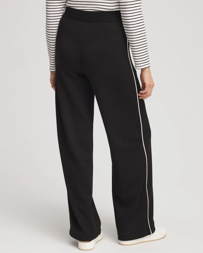 Zenergy® Double-Knit Striped Wide Leg Pants - US 6707