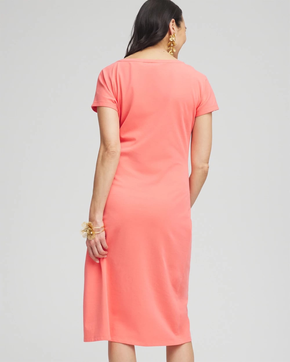 Dolman-Sleeved Side-Tie Dress - US 0755