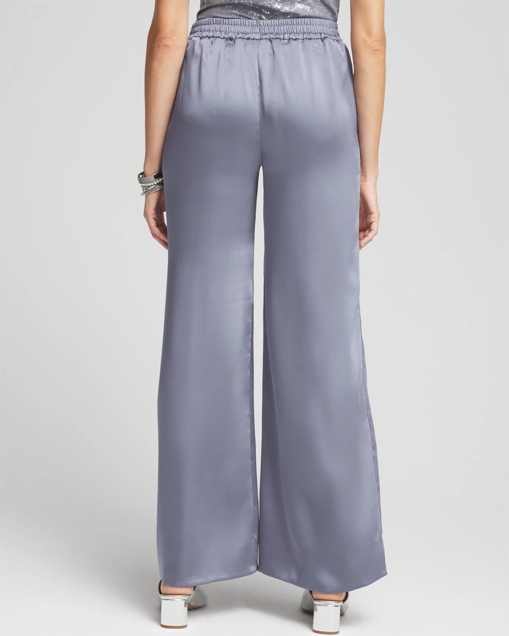 Satin Wide Leg Pants - US 3426