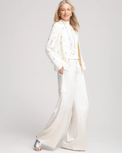 Embellished Long-sleeve Cardigan - US 3760