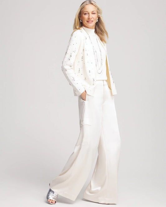 Embellished Long-sleeve Cardigan - US 3760