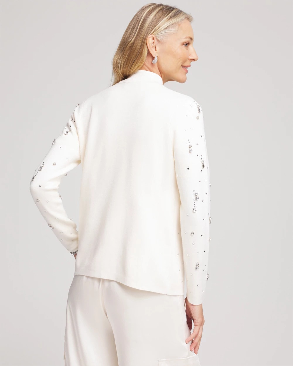 Embellished Long-sleeve Cardigan - US 3760