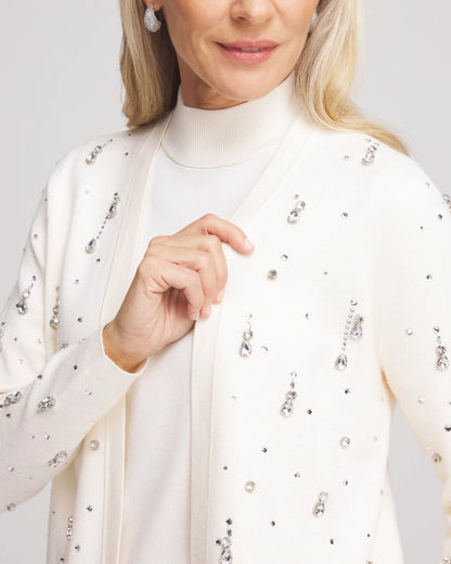 Embellished Long-sleeve Cardigan - US 3760