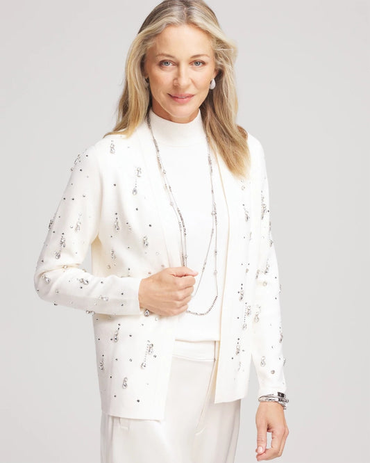 Embellished Long-sleeve Cardigan - US 3760