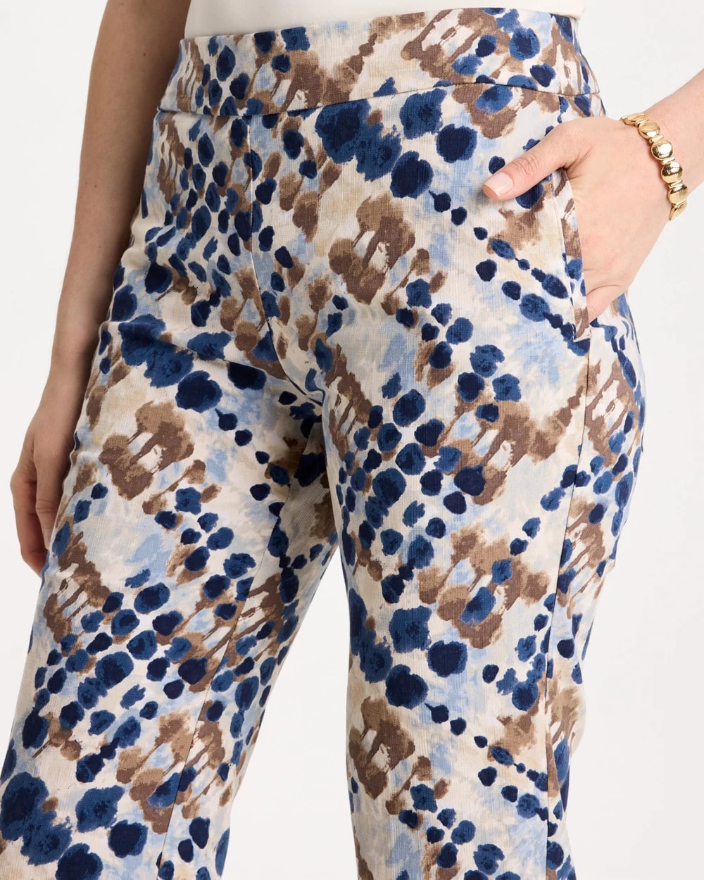 Printed Brigitte™ Straight Crop Pant - US 0516