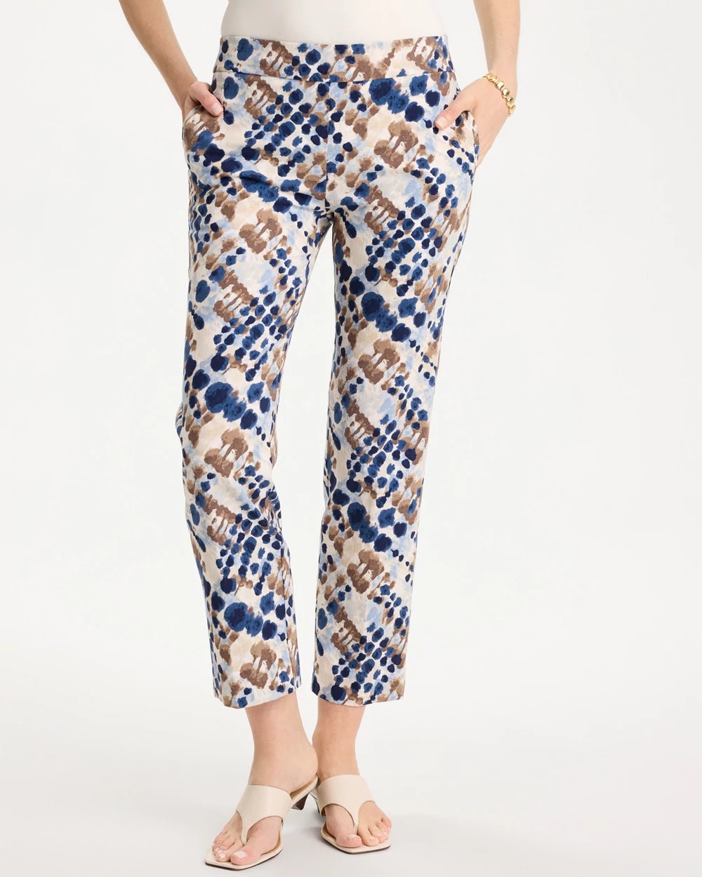 Printed Brigitte™ Straight Crop Pant - US 0516