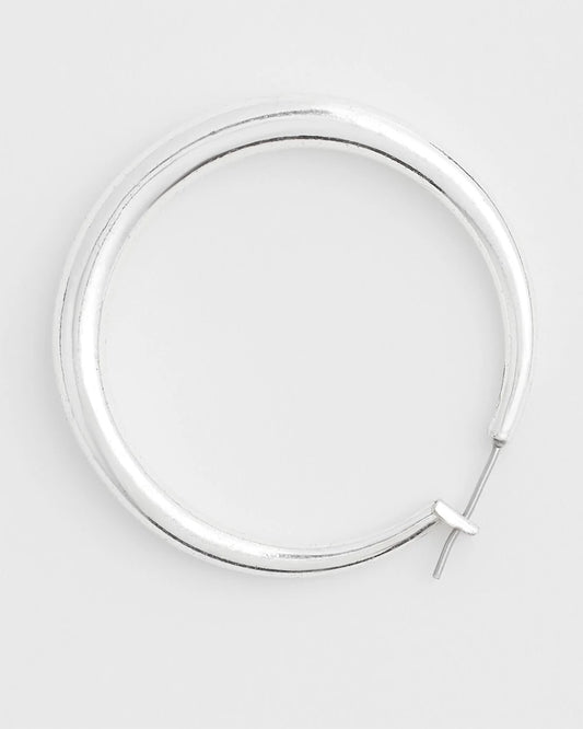 Cassie Silver-Tone Hoop Earrings - US 0079