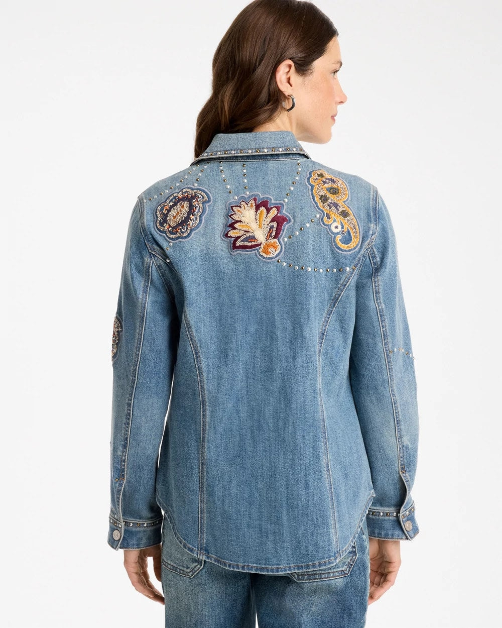 Embellished Denim Jacket - US 2950