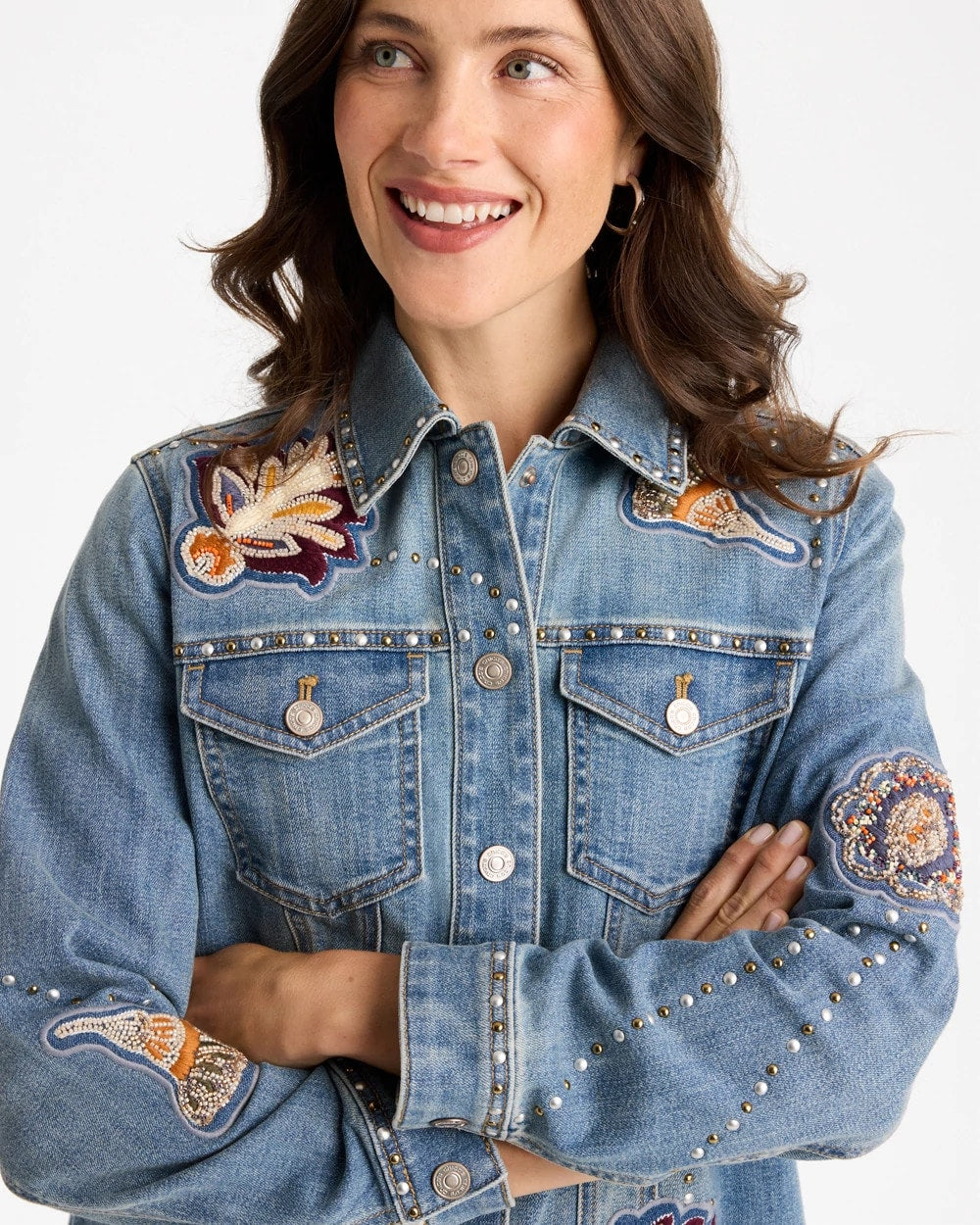 Embellished Denim Jacket - US 2950