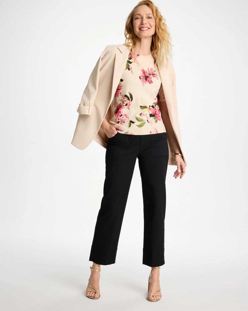 Ella Crewneck Floral Pullover Sweater - US 9009