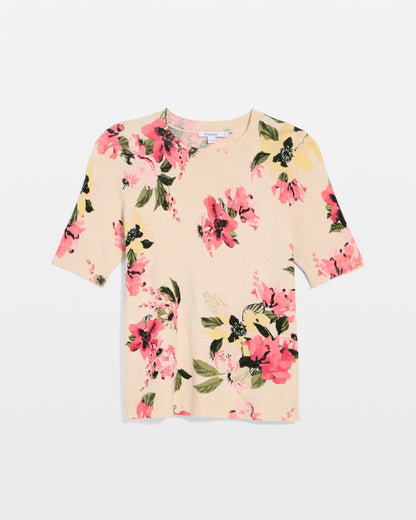 Ella Crewneck Floral Pullover Sweater - US 9009