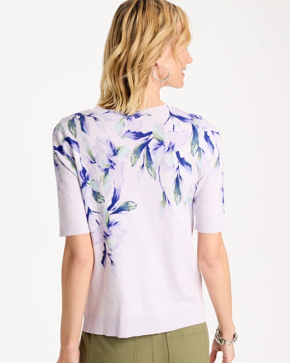 Ella Short-Sleeve Orchid Sweater - US 4196