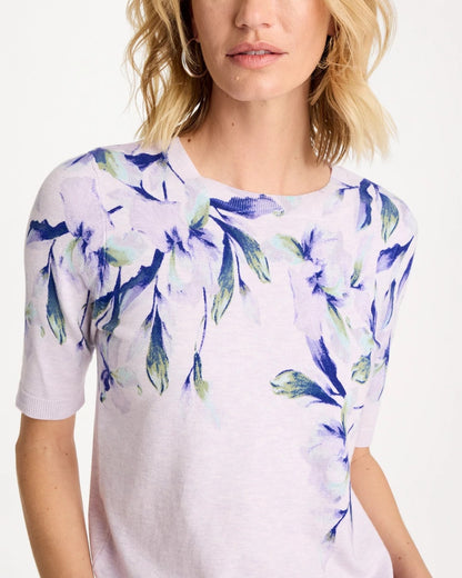 Ella Short-Sleeve Orchid Sweater - US 4196