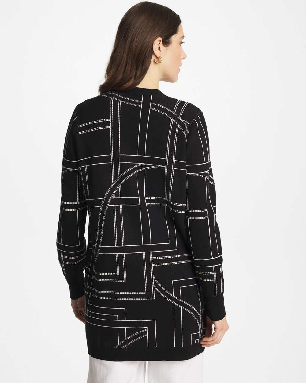 Ella Graphic Cardigan - US 0365