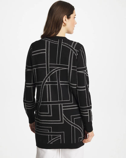 Ella Graphic Cardigan - US 0365