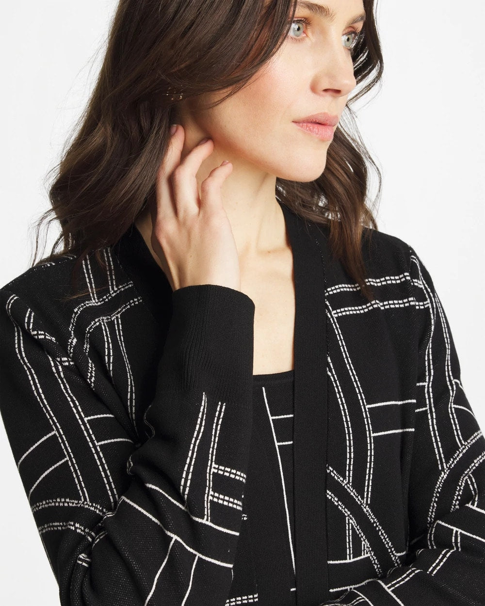 Ella Graphic Cardigan - US 0365