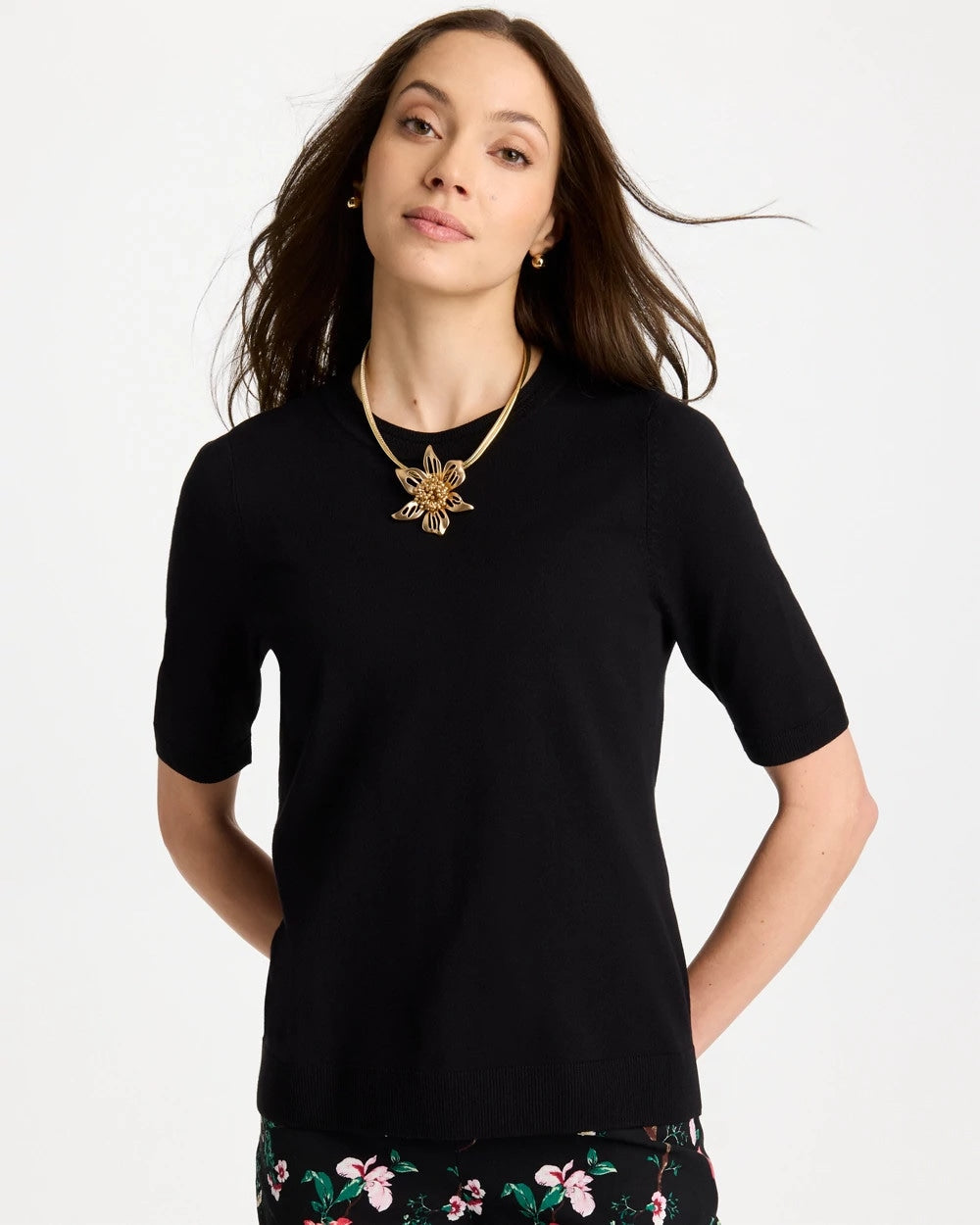 Ella Crewneck Pullover Sweater - US 8183