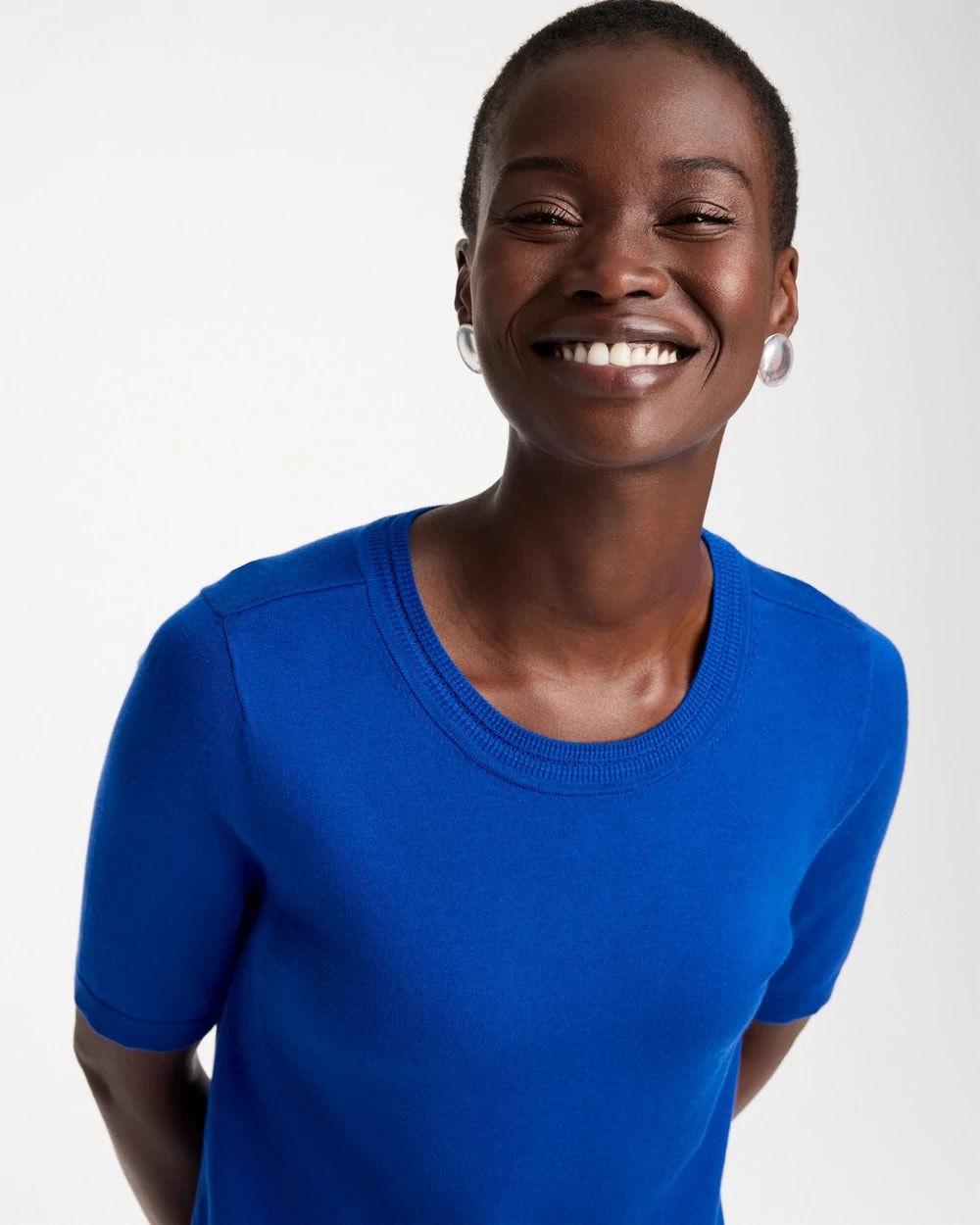Ella Short-Sleeve Sweater - US 3717