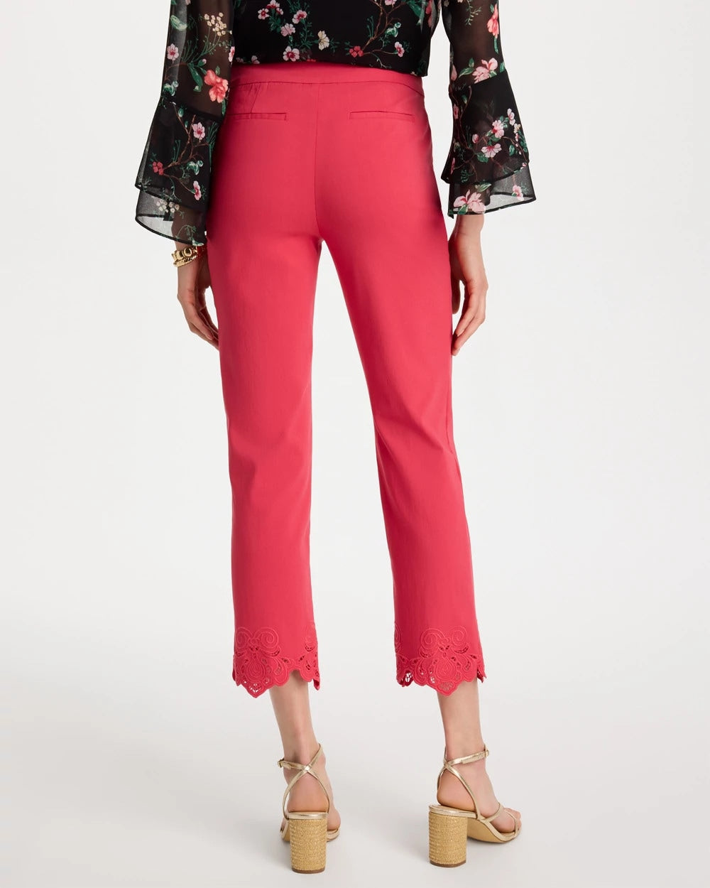 Embroidered Brigitte™ Slim Crop Pant - US 3463