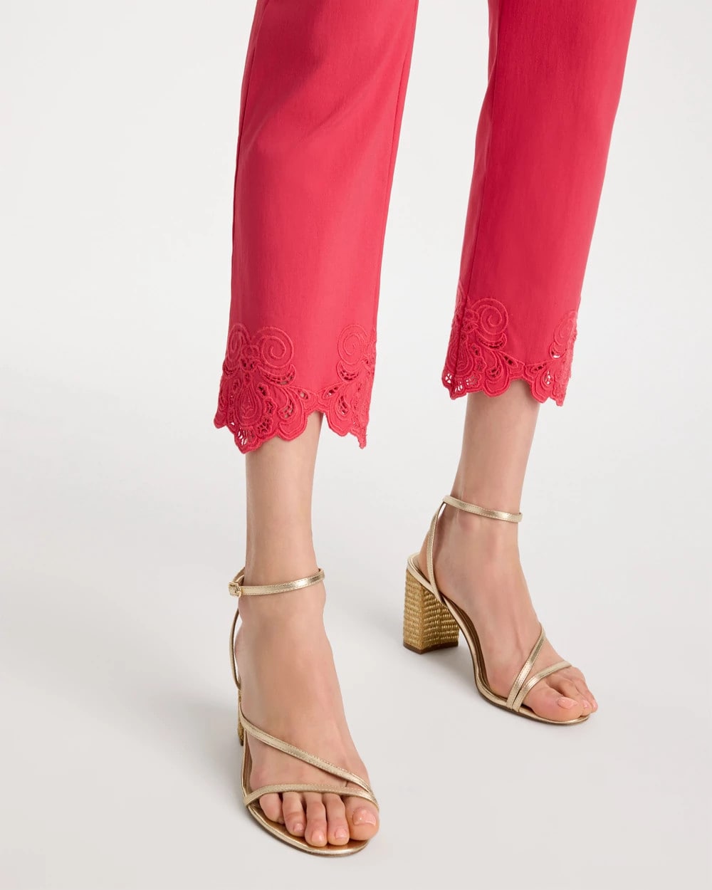 Embroidered Brigitte™ Slim Crop Pant - US 3463