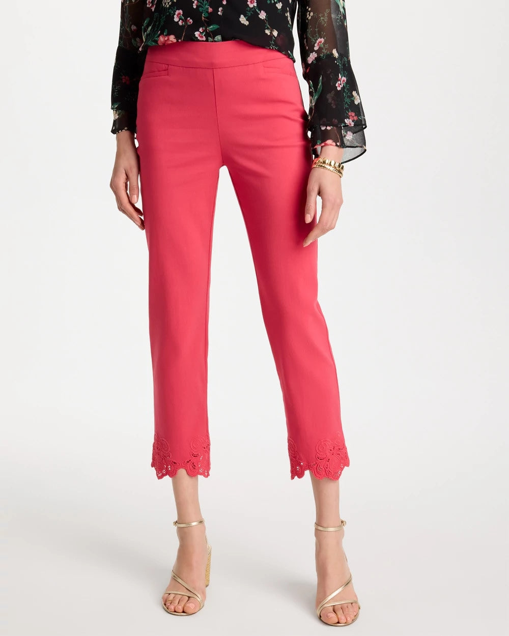 Embroidered Brigitte™ Slim Crop Pant - US 3463