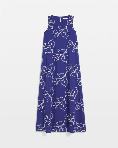 Embroidered Sleeveless Maxi Dress - US 3410