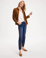 Petite Embellished Pull-On Straight Jeans - US 8756