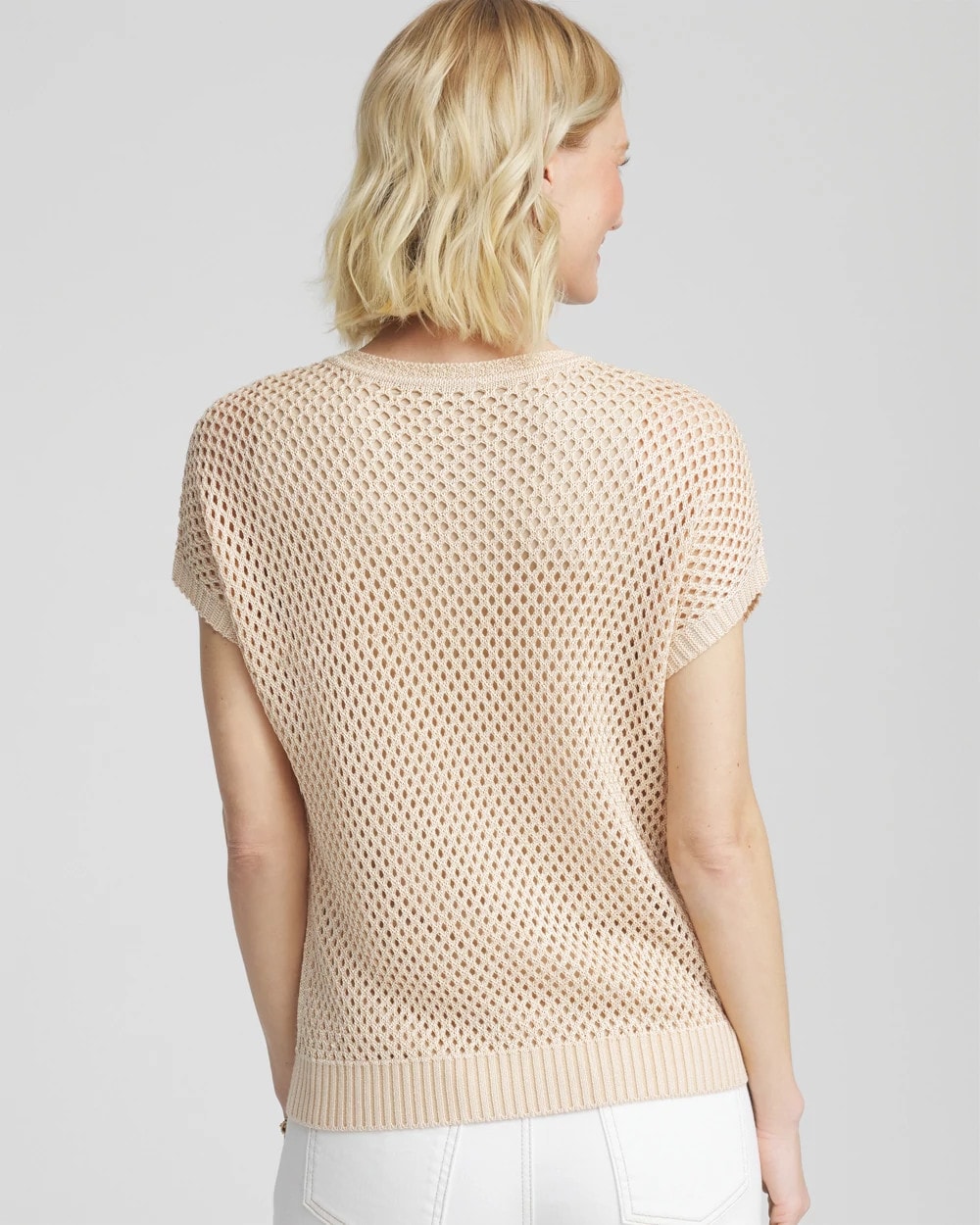 Embroidered Pointelle Pull-Over - US 0754