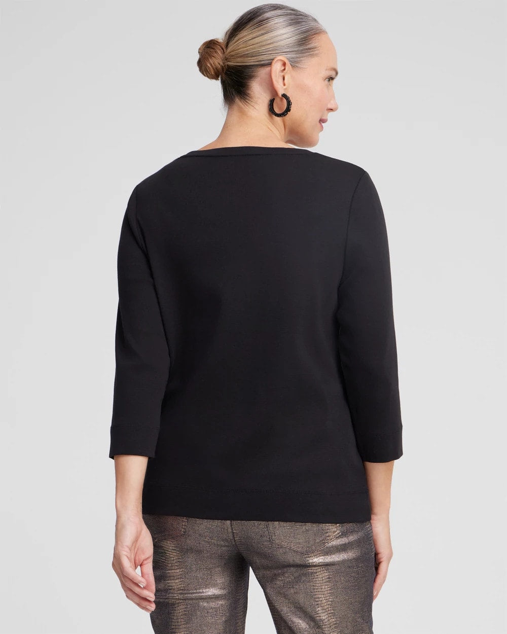 3/4 Sleeve V-Neck Tee - US 5073