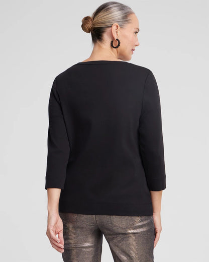 3/4 Sleeve V-Neck Tee - US 5073