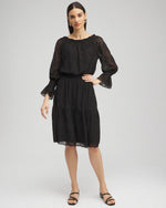 Chiffon Eyelet Dress - US 5654