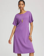 Fit and Flare Cinched Waist Dress - US 3435