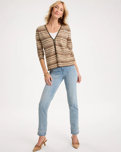 Ombre Sequin Open Cardigan - US 7152